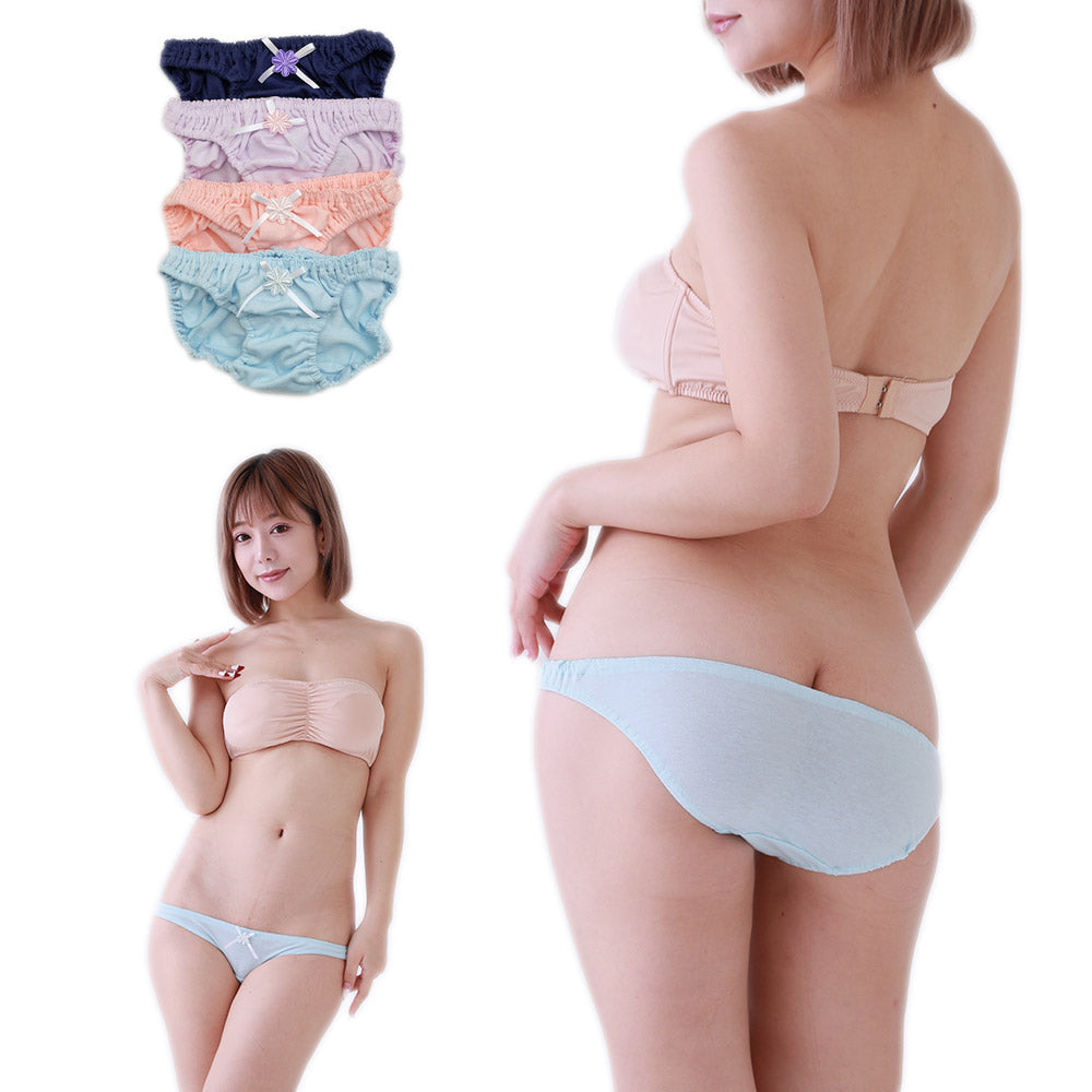 スキャンティ コットン スーパーローライズ ショーツ パンティ セクシーショーツ ロリパン レディース プチミニョン petie mignon ラポーム La-pomme 115053