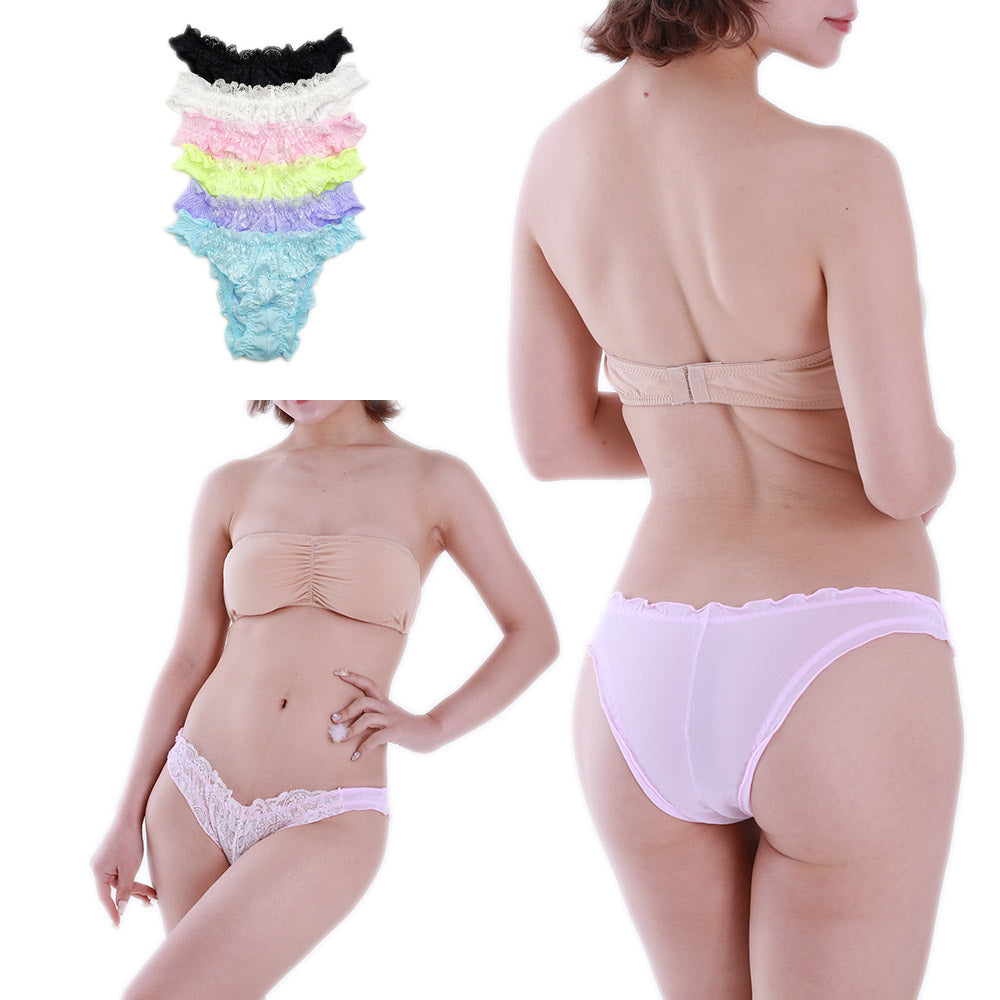 ストレッチレース&トリコット ショーツ パンティ セクシー 下着 ランジェリー レディース ラポーム La-Pomme 319213