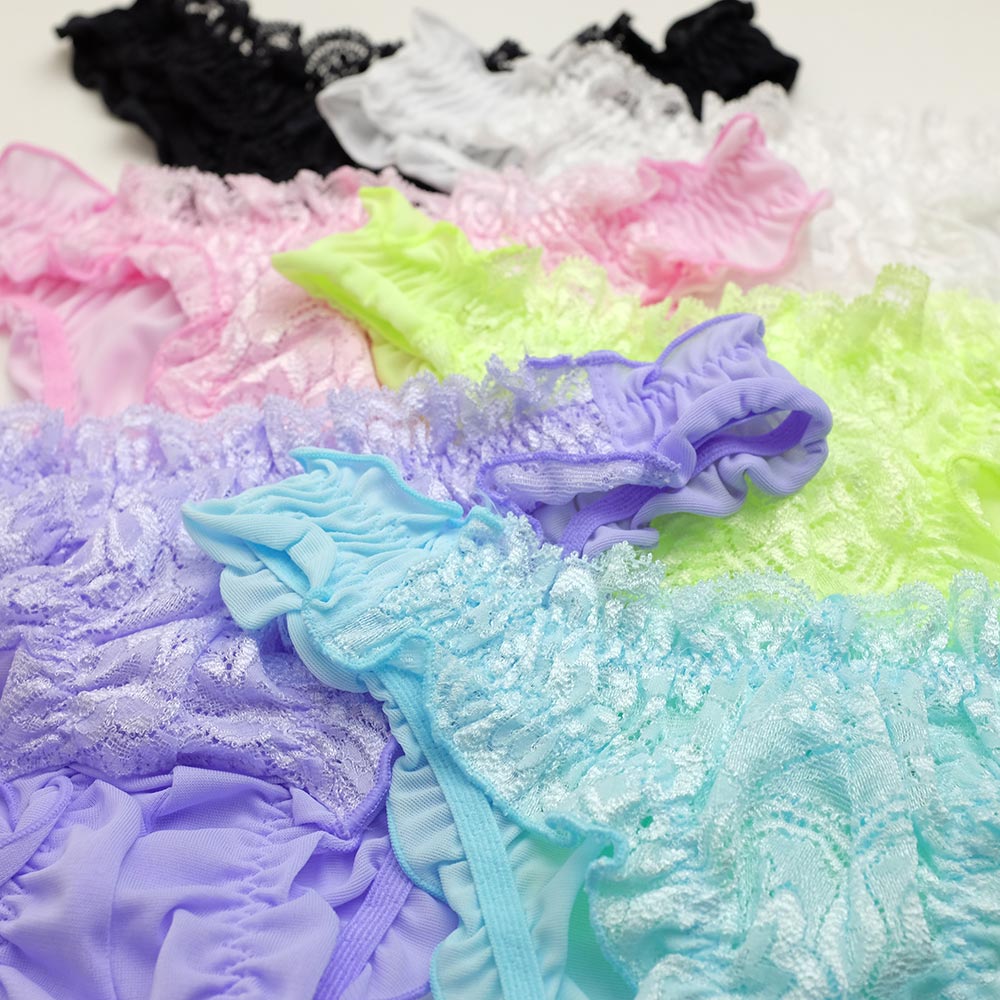 ストレッチレース&トリコット ショーツ パンティ セクシー 下着 ランジェリー レディース ラポーム La-Pomme 319213