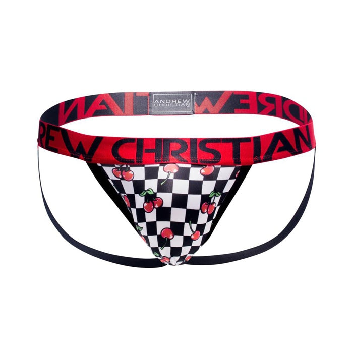 アンドリュークリスチャン ジョックストラップ チェリー柄 オールモストネイキッド サポーター アンクリ メンズ下着 Andrew Christian 90624
