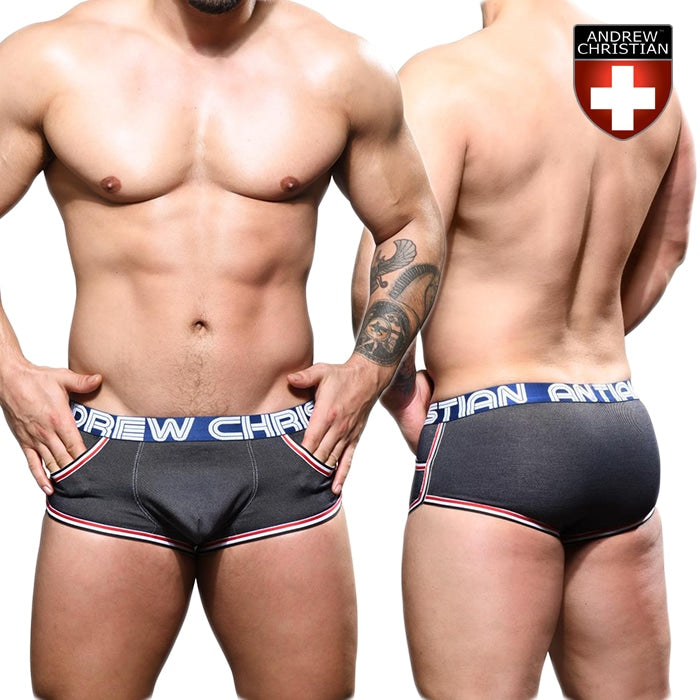 アンドリュークリスチャン ボクサーパンツ デニム オールモストネイキッド メンズ セクシー 男性用 下着 アンクリ Andrew Christian 92191