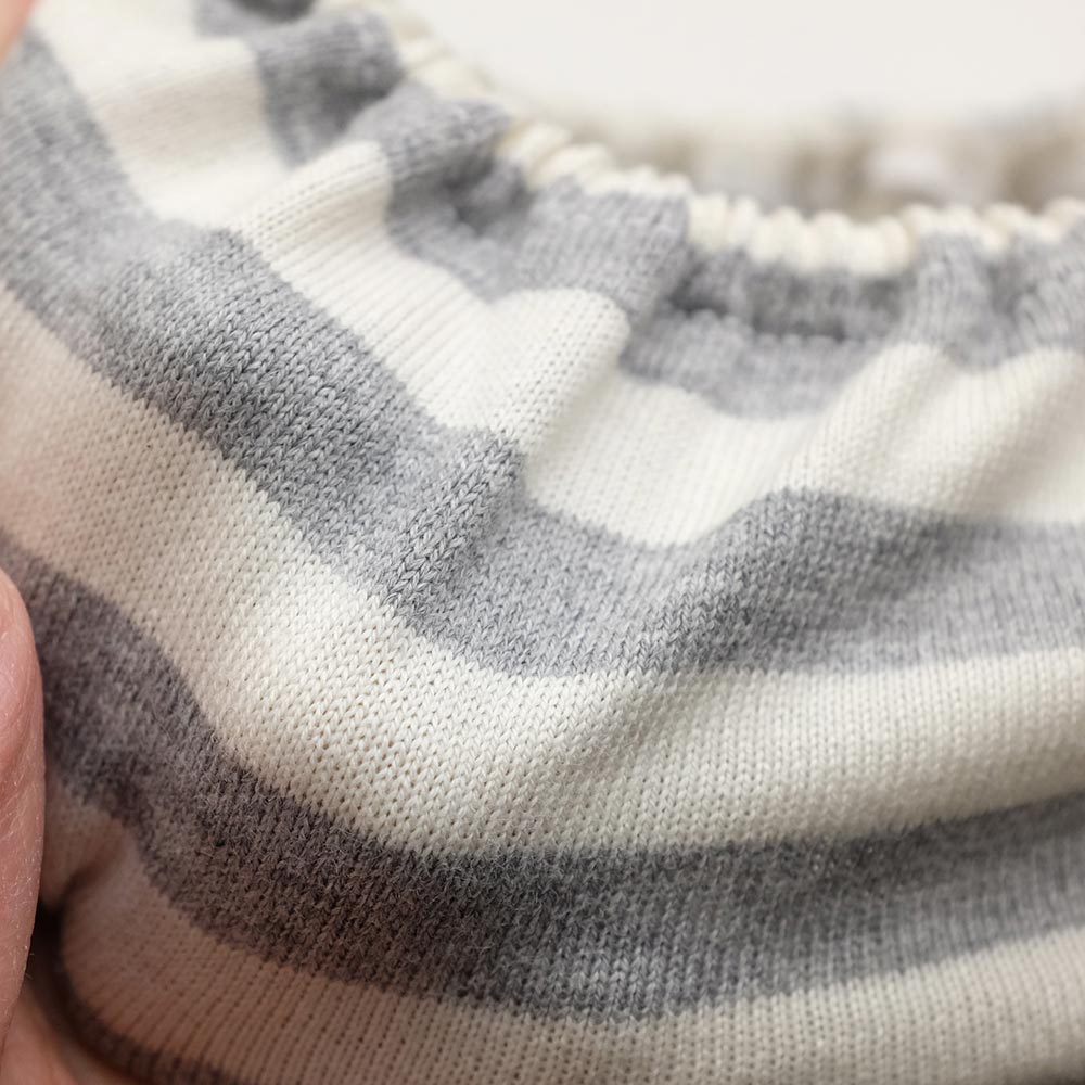 ボーダー柄 スキャンティ 深め ショーツ パンティ セクシーショーツ 下着 ランジェリー ロリパン レディース ラポーム La-pomme 114019