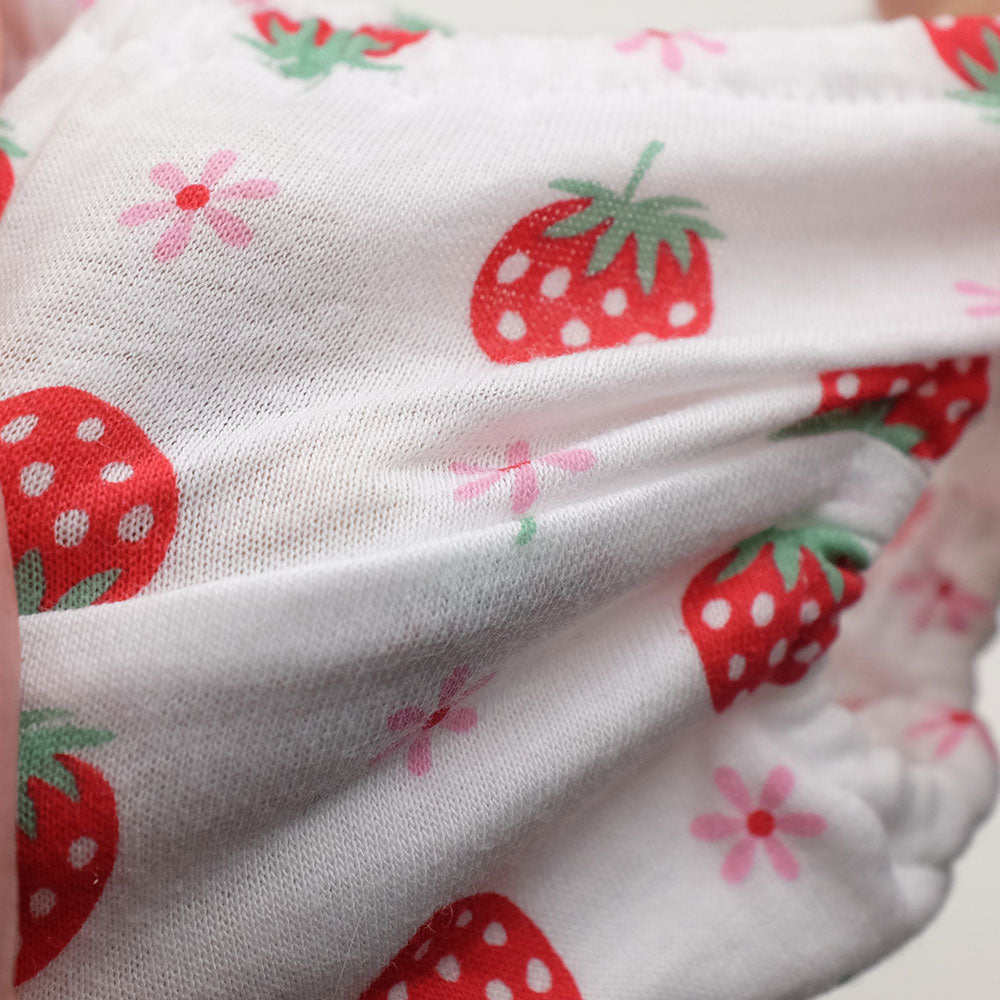 いちごパンツ ちび スキャンティ スーパーローライズ 極小 極浅 ショーツ パンティ セクシーショーツ 下着 ランジェリー 半尻 ロリパン レディース ラポーム La-pomme 114022