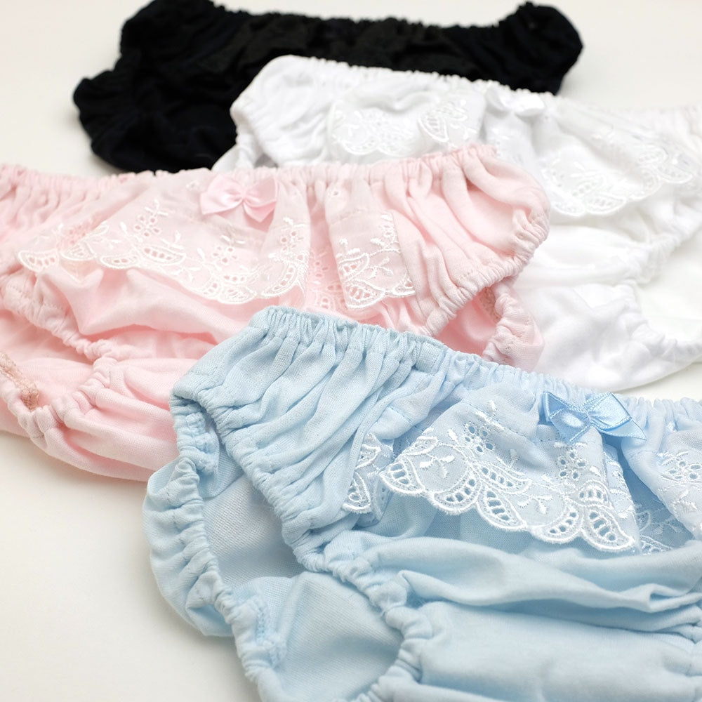 スキャンティ ミニサテンリボン&レースつき ショーツ パンティ セクシーショーツ 下着 ランジェリー ロリパン レディース ラポーム La-pomme 115020