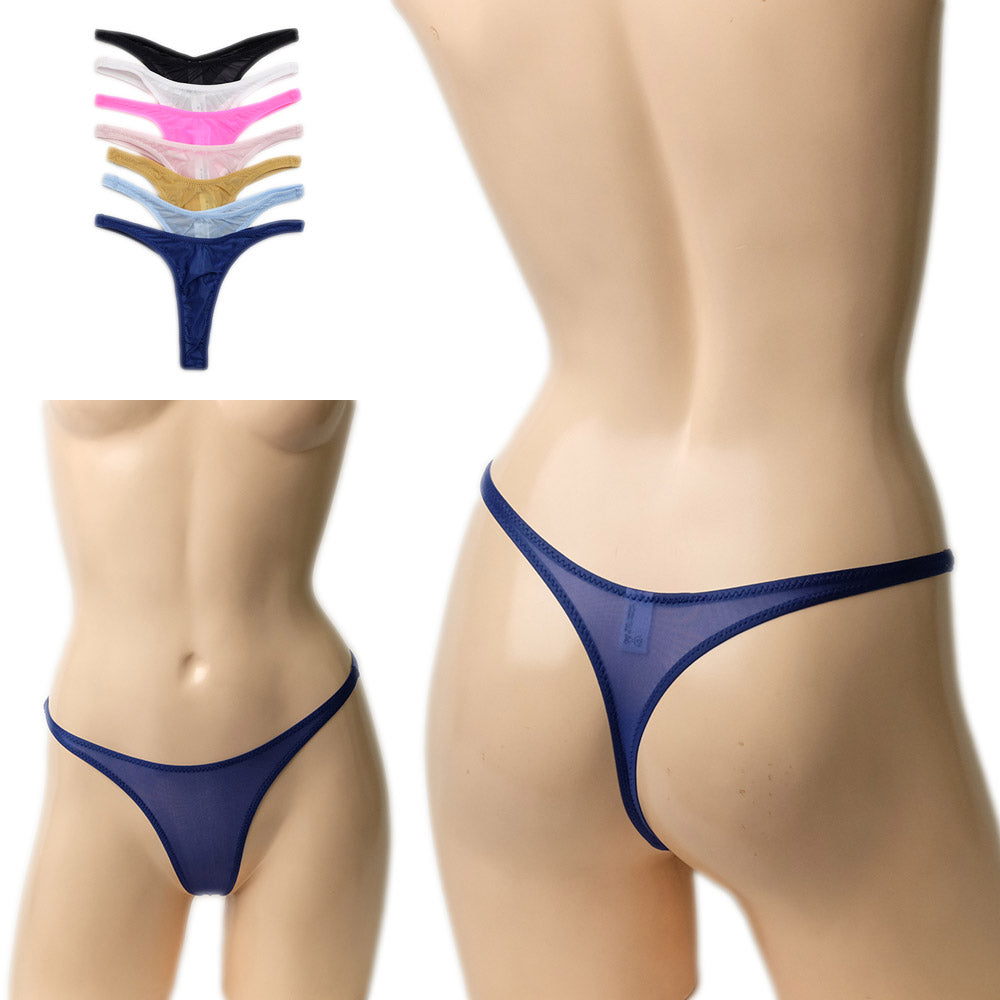 極薄 ハイレグ Tバック ショーツ パンティ セクシー 下着 ランジェリー レディース 女性用 ラポーム La-Pomme 121024