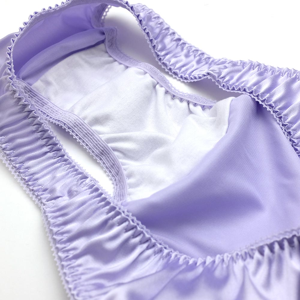 サテン生地 フルバック ショーツ ビキニショーツ パンティ セクシーショーツ 下着 ランジェリー レディース ラポーム La-pomme 320094