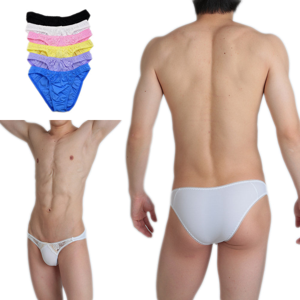 ユニセックスショーツ レース&SSS フルバック ショーツ 男女兼用 下着 メンズ レディース セクシー ラポーム 620052