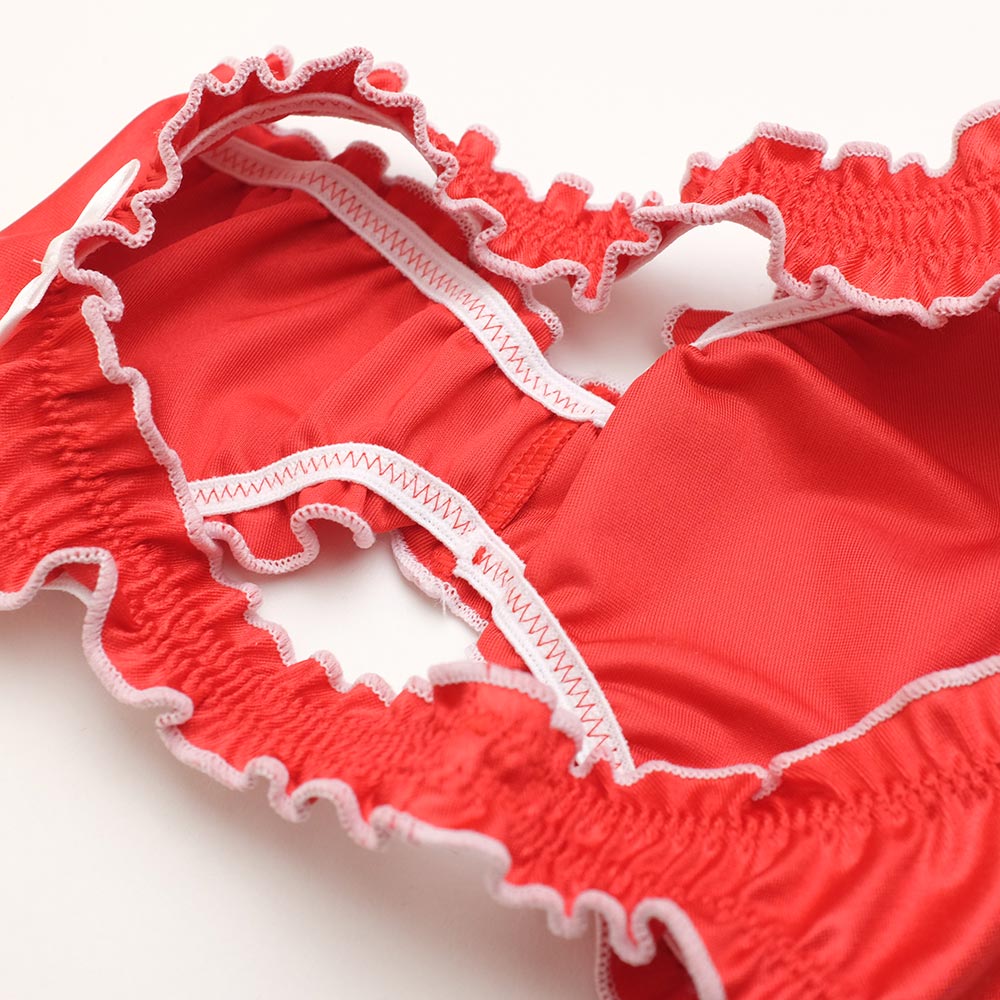 ユニセックス ショーツ ローライズ フリル ハーフバック ビキニ レディース メンズ 男女兼用 セクシー 下着 ランジェリー ターキー 068087