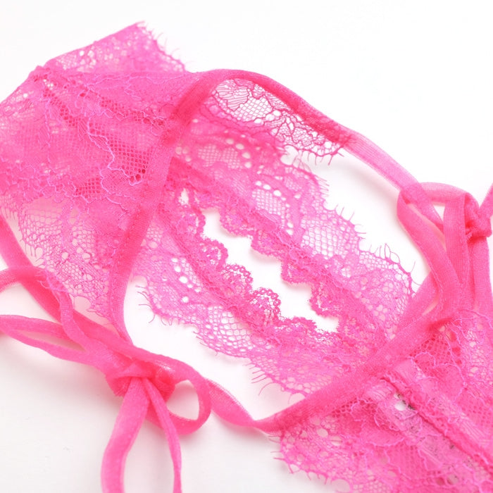 アイラッシュレース オープン Tバックひもパン オープンクロッチ PLAY ターキー 171233