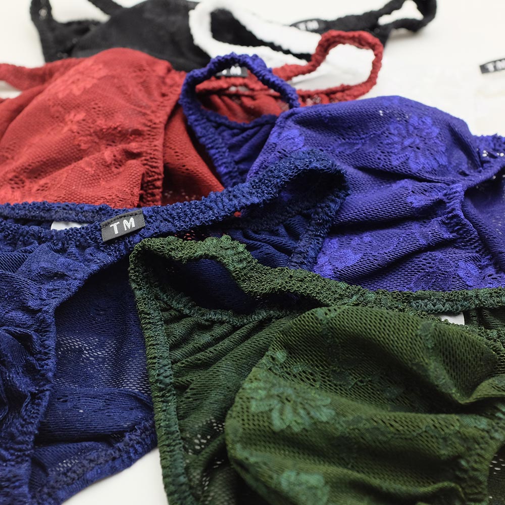 TMコレクション レース 透け もっこり ハーフバック ビキニ パンツ ショーツ メンズ 男性 下着 セクシー 過激 ターキー TM coolection 325554