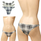ユニセックス ショーツ タータンチェック柄 ハーフバック ビキニ パンツ 柄物 男女兼用 下着 セクシー メンズ レディース ナルズ Nars 01165