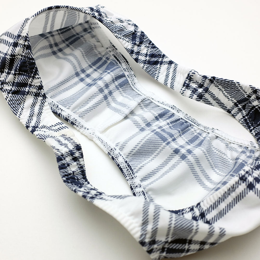 ユニセックス ショーツ タータンチェック柄 ハーフバック ビキニ パンツ 柄物 男女兼用 下着 セクシー メンズ レディース ナルズ Nars 01165