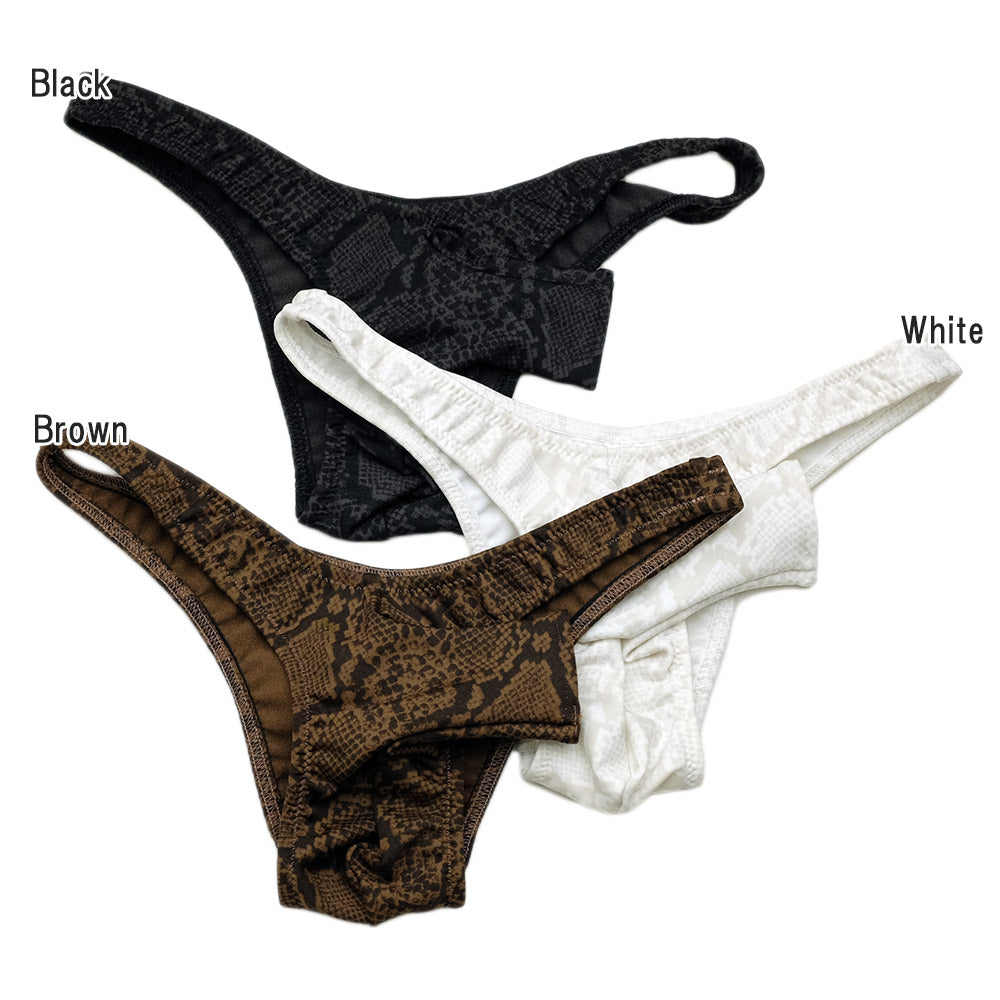 先出し ぞうさん パンツ ビキニ 爬虫類柄 蛇柄 下着 セクシー 人気 メンズ 男性 ナルズ Nars 01167