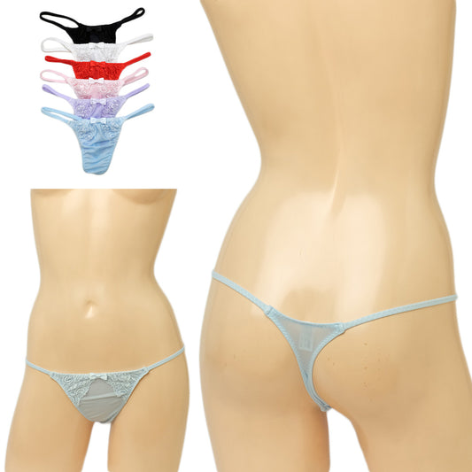 ユニセックスショーツ レース付き 脇細 Tバックショーツ 男女兼用 レディース メンズ ターキー uniSeX 168389