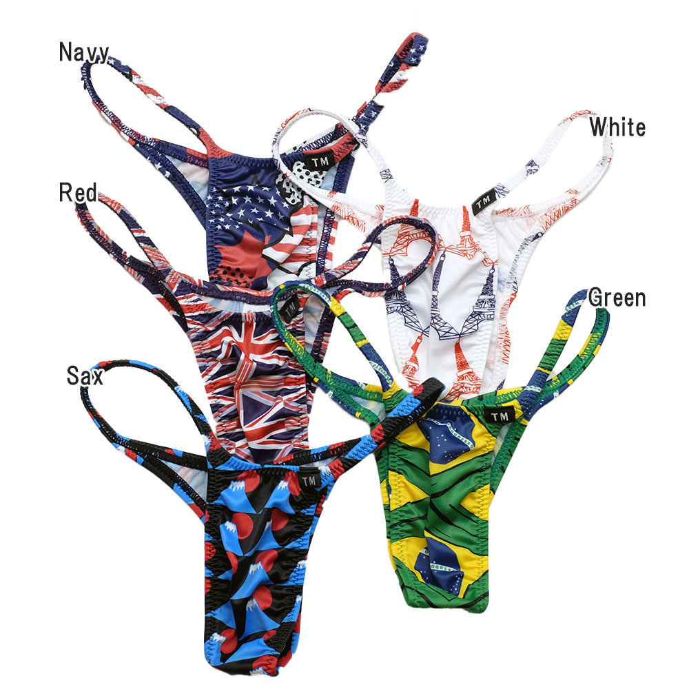 ナショナルフラッグ ハギナシシャープ ハーフバック メンズビキニ TMコレクション ショーツ メンズ 男性 下着 セクシー ターキー TM coolection 335263