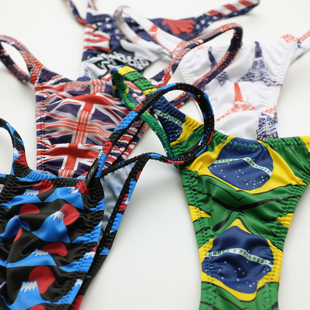 ナショナルフラッグ ハギナシシャープ ハーフバック メンズビキニ TMコレクション ショーツ メンズ 男性 下着 セクシー ターキー TM coolection 335263